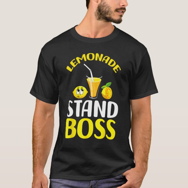 T-shirt Lemonade Stand Boss Funny lemonade summer (Devant)