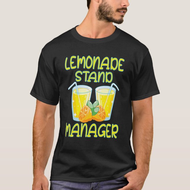 T-shirt Lemonade Stand Crew Security Boss Lemons Juice 9 (Devant)