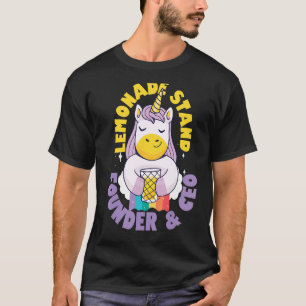 T-shirt Lemonade Stand Fondateur Et PDG Entrepreneur Kids