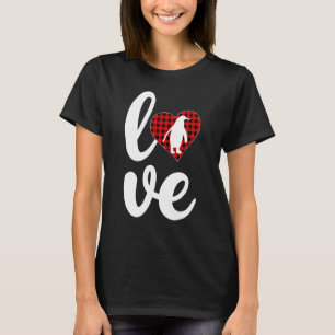 T-shirt L'empereur Penguin Buffalo Plaid Love Penguin Vale