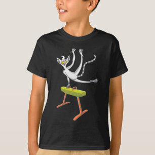 T-shirt Lémur exécutant sur un cheval de pommeau
