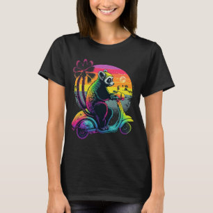 T-shirt Lemur sur scooter