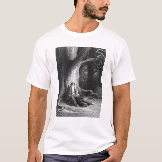 T-shirt L'Enchanter MERLIN et Vivien féerique (Devant)