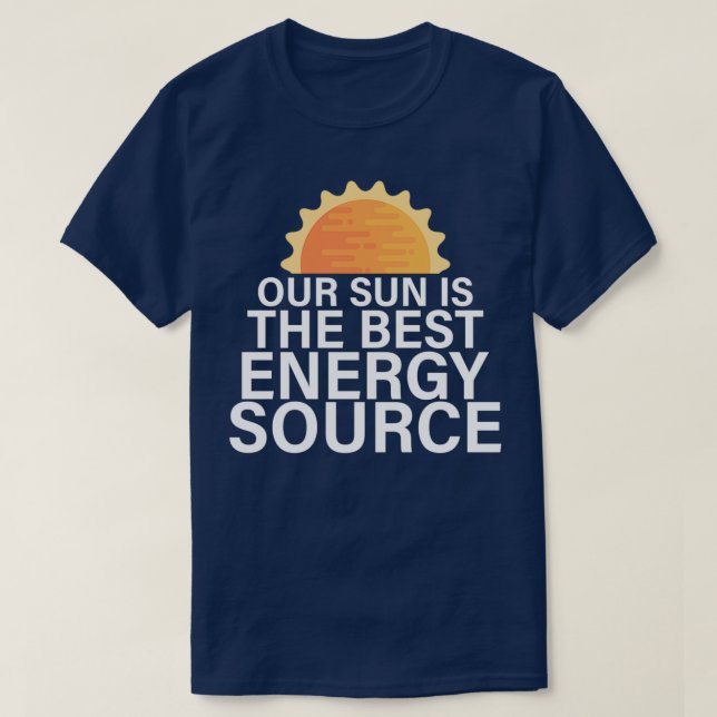 T-shirt L'énergie solaire économise la planète (Design devant)