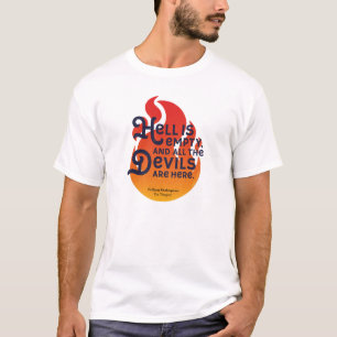T-shirt L'enfer de William Shakespeare est vide