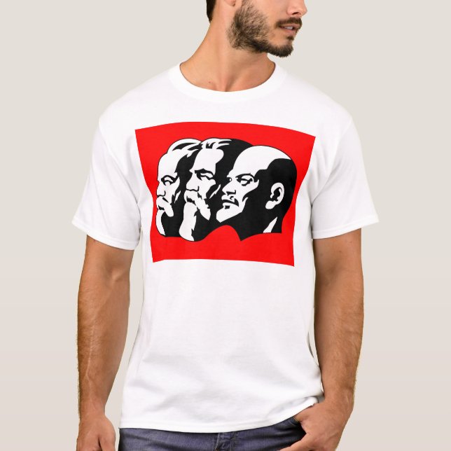 T-shirt Lenin, Marx, Engels, Soviet Union, Communism (Devant)