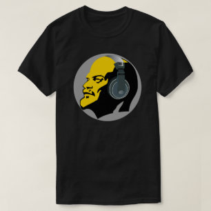 T-SHIRT LENIN URBAIN MODERNE AVEC TÉLÉPHONES EN TÊTE