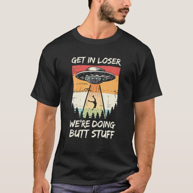 T-shirt L'enlèvement d'Alien s'effondre On fait des bêtise (Devant)