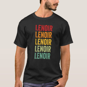 T-shirt Lenoir County North Carolina Rainbow Text