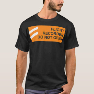 T-shirt L'enregistreur de vol de boîte noire ne s'ouvre pa