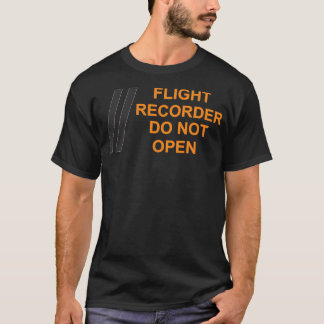 T-shirt L'enregistreur de vol de boîte noire ne s'ouvre pa