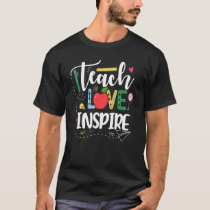 T-shirt L'Enseignement Est Ma Confiture Avec Motif Léopard