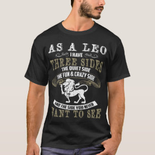T-shirt Leo A 3 Côtés. SYMBOLE Zodiaque Léo