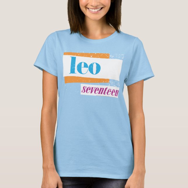 T-shirt Leo Aqua (Devant)
