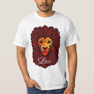 T-shirt Léo astrologie signe du zodiaque tête de lion pais
