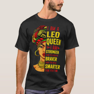 T-shirt Leo Je Suis Plus Forte Anniversaire Pour Leo Zodia