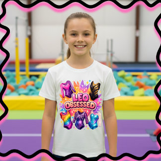 T-Shirt Léo Obsédé Filles Gymnastique Body
