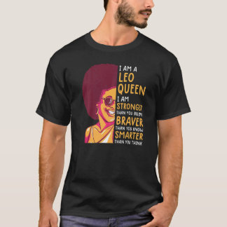 T-shirt Leo Queen  For Women Astrology Zodiac  Girls Leo