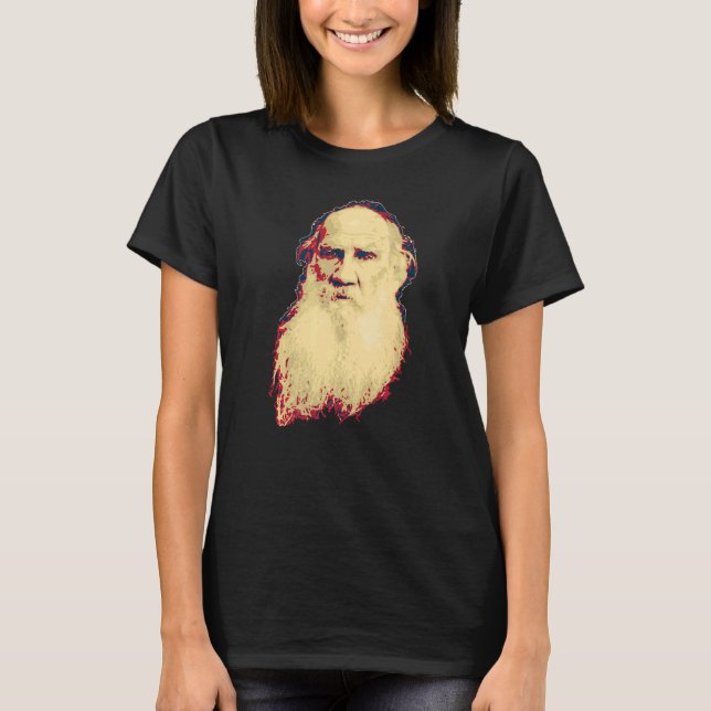 T-shirt Leo Tolstoy Retro Propaganda (Devant)