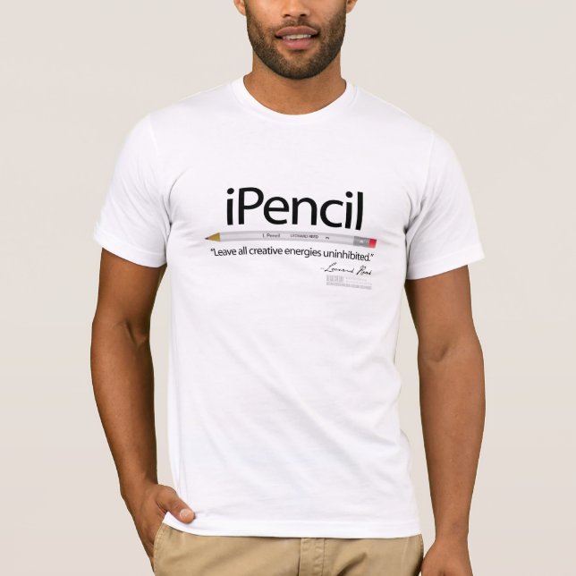 T-shirt Léonard a lu la chemise d'iPencil (Devant)