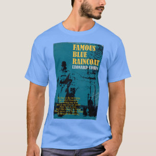 T-shirt Leonard Cohen Famous Blue Raincoat ami rétro
