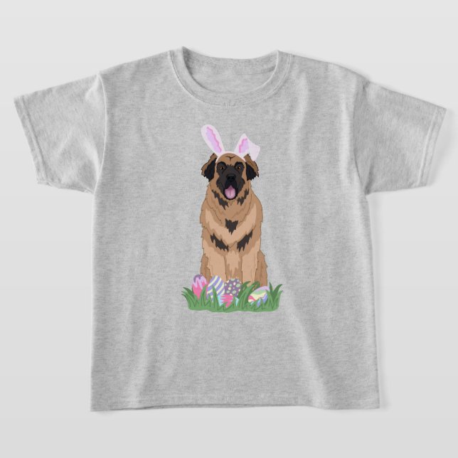 T-shirt Leonberger Bunny Pâques (Poser)