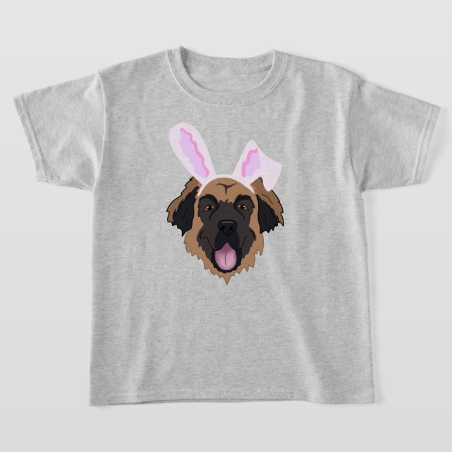 T-shirt Leonberger Bunny Pâques (Poser)