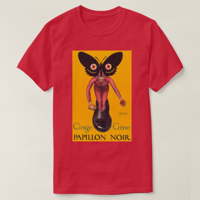 T-shirt Leonetto Cappiello Papillon Noir 1921 (Design devant)