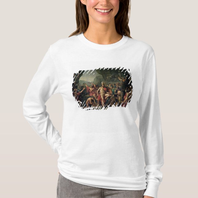 T-shirt Leonidas chez Thermopylae, 480 AVANT JÉSUS CHRIST, (Devant)
