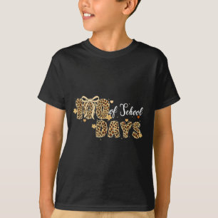 T-shirt Léopard 100 jours d'école drôle enfants enseignant