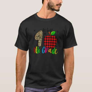 T-shirt Leopard 4 est pour la pomme rouge mignonne de quat