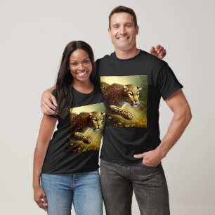 T-shirt Leopard (7) Chat sauvage