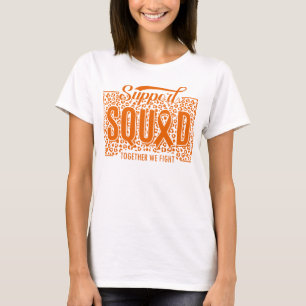 T-shirt Leopard ADHD Support Squad Ensemble Nous combatton
