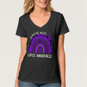 T-shirt Leopard Arc-En-Ciel En Mai Nous Portons Purple Lup