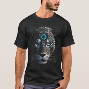 T-shirt Leopard Art Imaginaire Blue Eyes - Animal Leopard