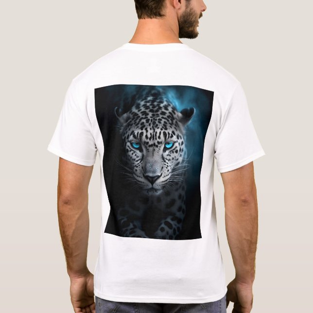 T-shirt léopard aux yeux bleus (Dos)