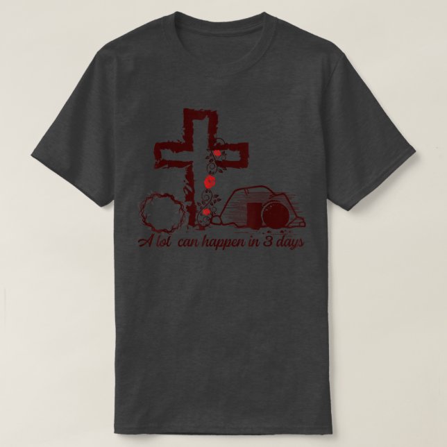 T-shirt Léopard Beaucoup Peuvent Se Passer En 3 Jours Pâqu (Design devant)