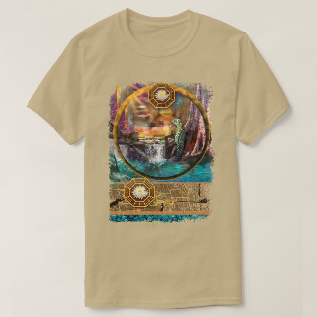 T-shirt LEOPARD BLUE LAGOON (Design devant)