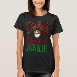 T-shirt Léopard Buffalo débarqué Noël Junkie Santa Claus