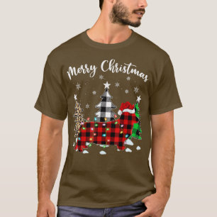 T-shirt Leopard Buffalo Plaid Cardigan Welsh Corgi Christm