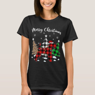 T-shirt Leopard Buffalo Plaid Wire Fox Terrier Chien Chris