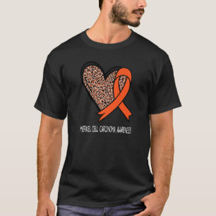 T-shirt Leopard Coeur Merkel Cellule Carcinome Sensibilisa