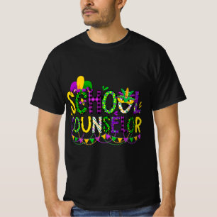 T-shirt Leopard Conseiller scolaire Mardi Gras Fat Tuesd