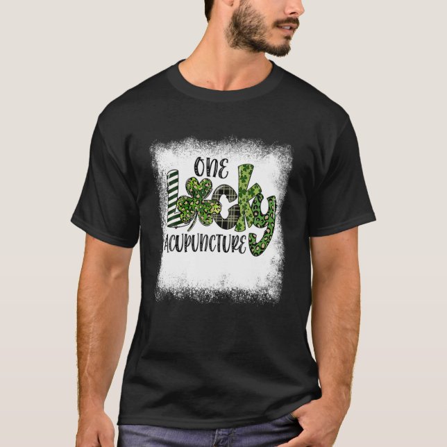 T-shirt Leopard de Jour de la Saint Patrick blanchi Un Acu (Devant)