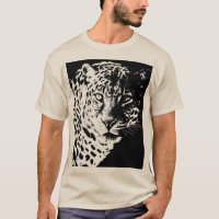 Leopard Face Élégant Pop Art Animaux Hommes