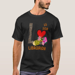 T-shirt Léopard Fleurs Pencil Bibliothécaire