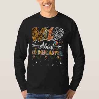 T-shirt Léopard Fou De La Maternelle Retour À L'école Sûr