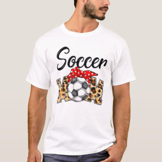 T-shirt Léopard Funny Soccer Maman Mother's Day 2022