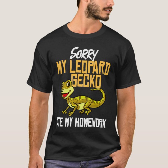 T-shirt Leopard Gecko Care Tank Lizard Reptile (Devant)