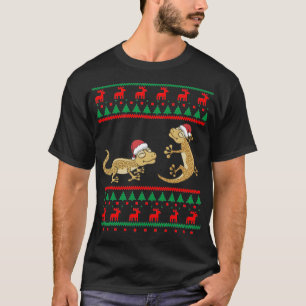 T-shirt Léopard Gecko Douille de Noël moche Lézard Drôle 